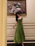 Sexy A line Spaghetti Straps Green 21st Birthday Dress Holiday Party Birthday Outfits For Women HZ1121