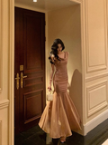 Vintage Mermaid Sleeveless 18th Birthday Dress Party Gown Birthday Outfits For Women HZ1121