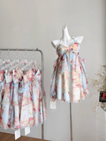 Sweet A Line Halter Pink Floral Summer Short Women Dresses HZ1121