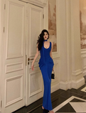Vintage Mermaid Royal Blue 18th Birthday Dress Party Gown Birthday Outfits For Women HZ1121