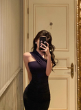 Sexy Sheath One Shoulder Slit 18th Birthday Dress Long Party Birthday Outfits For Women HZ1121