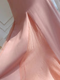 Sweet Pink A-line Strap Chiffon Long Prom Dress Evening Dress HZ1022