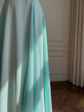 Sweet A-line Strap Chiffon Long Prom Dress Evening Dress HZ1022