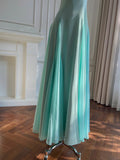 Sweet A-line Strap Chiffon Long Prom Dress Evening Dress HZ1022