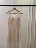 Elegant A-line Strap Pearl Tulle Long Prom Dress Evening Dress HZ1022