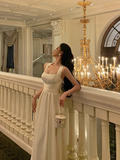 Pretty A Line Square Neckline White 18th Birthday Dress Party Outfits Birthday Outfits For Women HZ1121