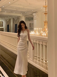 Vintage Mermaid Halter White Sleeveless 18th Birthday Dress Party Gown Birthday Outfits For Women HZ1121