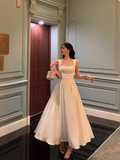 Pretty A Line Square Neckline White 18th Birthday Dress Party Outfits Birthday Outfits For Women HZ1121