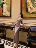 Pretty Mermaid V Neckline Dusty Grape 21st Birthday Dress Party Outfits Birthday Outfits For Women HZ1121