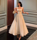 Pretty A Line Square Neckline White 18th Birthday Dress Party Outfits Birthday Outfits For Women HZ1121
