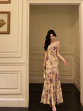 Cute Mermaid Spaghetti Straps Floral Sleeveless 18th Birthday Dress Party Gown Birthday Outfits For Women HZ1121