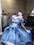 Sexy Ball Gown Off The Shoulder Half Sleeves 21st Birthday Dress Lolita Dress Birthday Outfits HZ1121