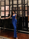 Vintage Mermaid Royal Blue 18th Birthday Dress Party Gown Birthday Outfits For Women HZ1121