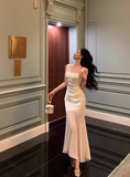 Pretty Mermaid Square Neckline White 18th Birthday Dress Party Outfits Birthday Outfits For Women HZ1121