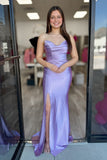 Strapless Ruched Mermaid Prom Dress with High HZ0308