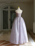 Sweet Ball Gown Straps Sleeveless Tulle Lilac Quinceanera Dress Formal Gowns Vestido De 15 Anos Sweet 16 Dress HZ1121
