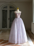Sweet Ball Gown Straps Sleeveless Tulle Lilac Quinceanera Dress Formal Gowns Vestido De 15 Anos Sweet 16 Dress HZ1121