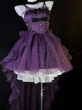 Cute French Style Ladies Fairy High Low Spaghetti Straps Tulle Gotica Formal 8th Grade Homecoming Dresses Lolita Dress Hoco Outfits Lolita Outfits HZ1121