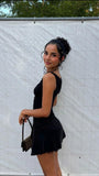 Pretty Sheath V Neck Little Black Dress Short Formal Homecoming Dresses Middle School Short 21st Birthday Outfits Graduation Dress Mini Cocktail Dresses HZ1121