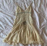 Vintage A line Spaghetti Straps Champagne Chiffon Formal Homecoming Dresses 8th Grad Dance Graduation Dress Short Hoco Dresses HZ1121