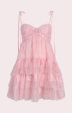 Simple A Line Spaghetti Straps Pink Sequin Short Formal Homecoming Dresses Party Graduation Dress Hoco Dresses HZ1121