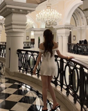 Strapless Sheath Satin Short Prom Dresses Sexy Homecoming Dresses Birthday Dresses HZ1121