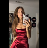 Cute Sheath Burgundy Satin Short Summer Birthday Dress Hoco Dress Birthday Outfit 19th Birthday Mini Party Dresses HZ1121