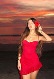 Sexy Sheath Spaghetti Straps Red Sequin Short Summer Birthday Dress Hoco Dress Birthday Outfit 18th Birthday Mini Party Dresses HZ1121
