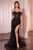 Sexy Mermaid Off The Shoulder Champagne Long Birthday Dress Prom Dress Baddie Summer Birthday Outfit HZ1121