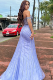 Sexy Mermaid Off The Shoulder Champagne Long Birthday Dress Prom Dress Baddie Summer Birthday Outfit HZ1121