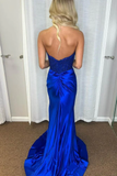 Elegant Sheath Royal Blue Sweetheart Long Birthday Dress Prom Dress Baddie Summer 20th Birthday Outfit HZ1121