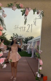 Cute A line Halter Pink Satin Short Summer Birthday Dress Hoco Dress Birthday Outfit 21st Birthday Mini Party Dresses HZ1121