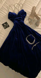 Cute A Line Spaghetti Straps Royal Blue Summer 18th Birthday Dress Hoco Dress Birthday Outfit 15th Birthday Party Dresses HZ1121