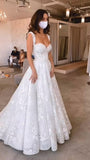 Romantic Bridal Gown Ball Gown Sweetheart White Lace Wedding Dresses Minimalist Bridal Gowns HZ1121