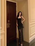 Elegant Mermaid Spaghetti Straps Black 21st Birthday Dress Party Gown Birthday Outfits Birthday Dress Ideas For Women HZ1121