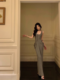 Sexy Mermaid Gray 18th Birthday Dress Party Gown Birthday Outfits Birthday Dress Ideas For Women HZ1121