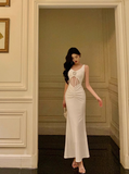 Elegant Mermaid White Sleeveless 21st Birthday Dress Party Gown Birthday Outfits Birthday Dress Ideas For Women HZ1121