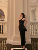 Elegant Mermaid Black Lace Sleeveless 21st Birthday Dress Party Gown Birthday Outfits Birthday Dress Ideas For Women HZ1121