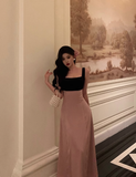 Elegant A line Square Neckline Pink Sleeveless Burgundy 23rd Birthday Dress Party Gown Birthday Outfits Birthday Dress Ideas For Women HZ1121