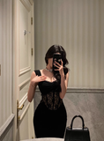 Classy Mermaid Straps Black Long 18th Birthday Dress Party Gown 21st Birthday Outfits Birthday Dress Ideas For Women HZ1121