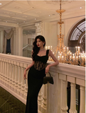 Classy Mermaid Straps Black Long 18th Birthday Dress Party Gown 21st Birthday Outfits Birthday Dress Ideas For Women HZ1121