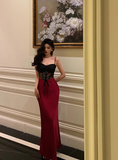 Classy Mermaid Spaghetti Straps Red Long 18th Birthday Dress Party Gown 21st Birthday Outfits Birthday Dress Ideas For Women HZ1121