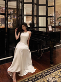 Elegant A Line White Sleeveless 23rd Birthday Dress Party Gown Birthday Outfits Birthday Dress Ideas For Women HZ1121