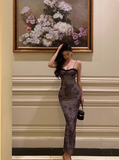 Elegant Sheath Spaghetti Straps Grape Sleeveless 23rd Birthday Dress Party Gown Birthday Outfits Birthday Dress Ideas For Women HZ1121