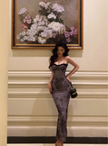 Elegant Sheath Spaghetti Straps Grape Sleeveless 23rd Birthday Dress Party Gown Birthday Outfits Birthday Dress Ideas For Women HZ1121