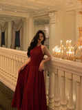 Elegant A Line Red Sleeveless 23rd Birthday Dress Party Gown Birthday Outfits Birthday Dress Ideas For Women HZ1121