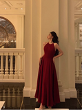 Elegant A Line Red Sleeveless 23rd Birthday Dress Party Gown Birthday Outfits Birthday Dress Ideas For Women HZ1121