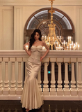 Elegant Mermaid Sweetheart White Sleeveless 23rd Birthday Dress Party Gown Birthday Outfits Birthday Dress Ideas For Women HZ1121