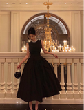 Simple A line Jewel Black Sleeveless 23rd Birthday Dress Party Gown Birthday Outfits Birthday Dress Ideas For Women HZ1121