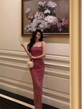 Elegant Mermaid Spaghetti Straps Lace 21st Birthday Dress Party Gown Birthday Outfits Birthday Dress Ideas For Women HZ1121